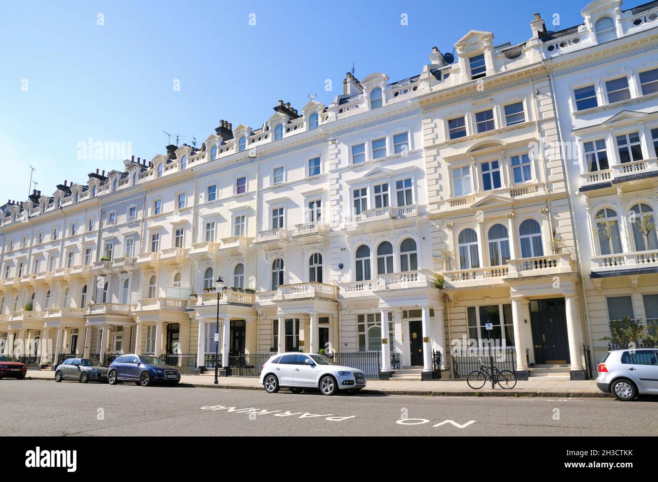 Queen's Gate Terrace, South Kensington, Royal Borough of Kensington and Chelsea, South West London, SW7, Inghilterra, Regno Unito Foto Stock