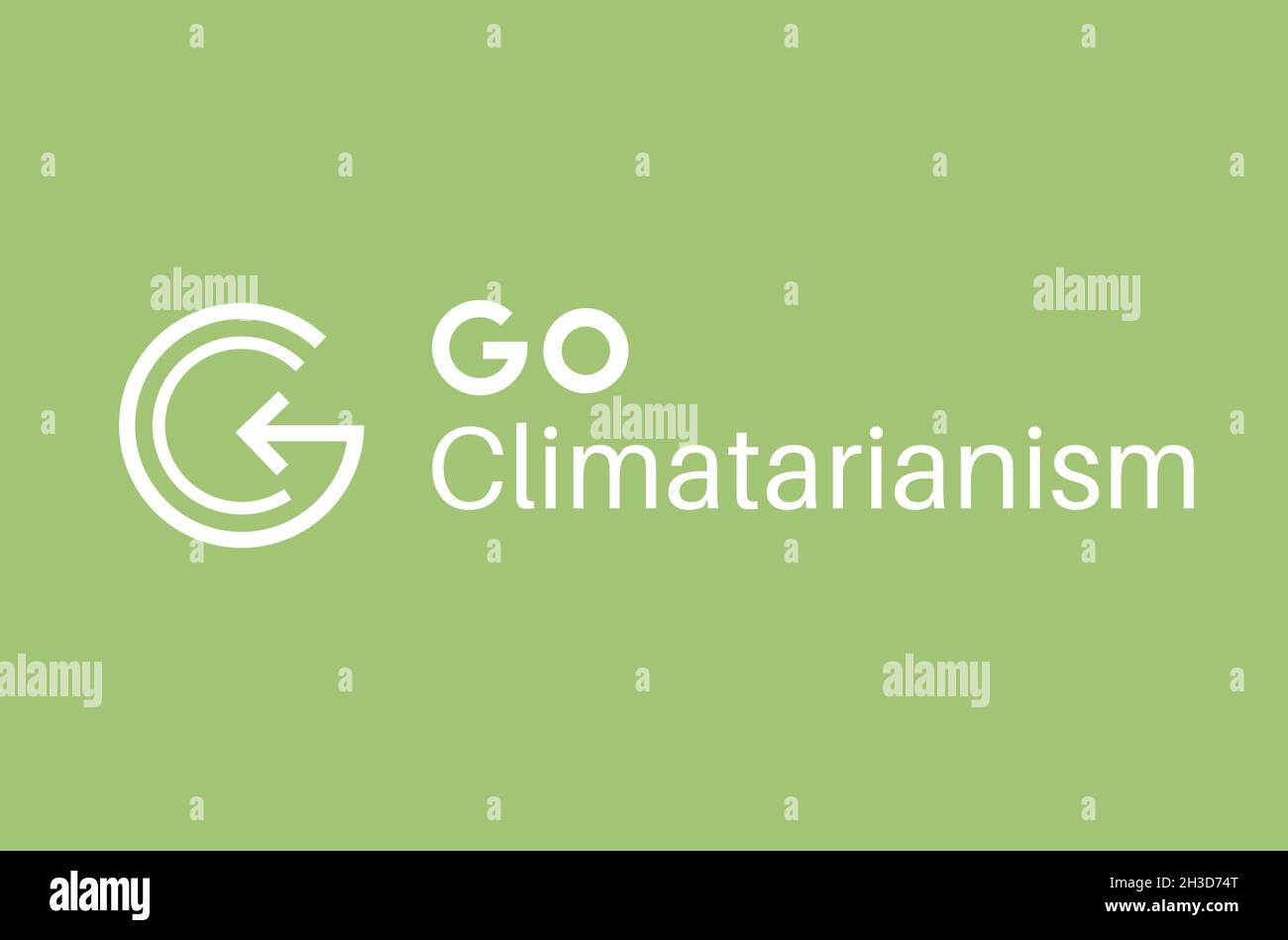 Vai immagine vettoriale del messaggio del climatismo, fermare il riscaldamento globale cambiando le abitudini alimentari Illustrazione Vettoriale