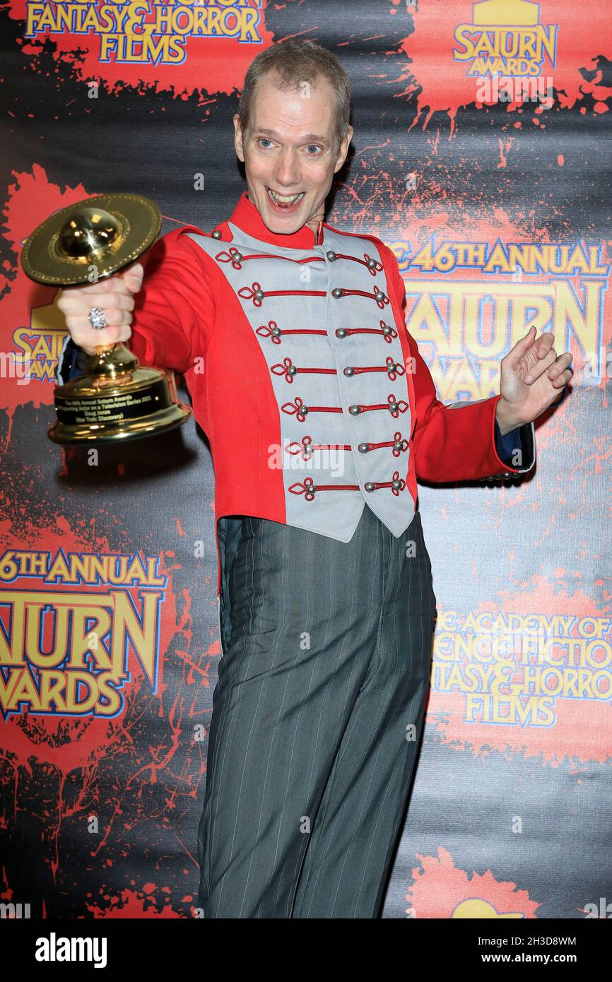 26 ottobre 2021, Burbank, CA, Stati Uniti d'America: LOS ANGELES - Oct 26: Doug Jones al 46° annuale Saturno Awards - Sala Stampa al Marriott Convention Center il 26 ottobre 2021 a Burbank, CA (Credit Image: © Kay Blake/ZUMA Press Wire) Foto Stock