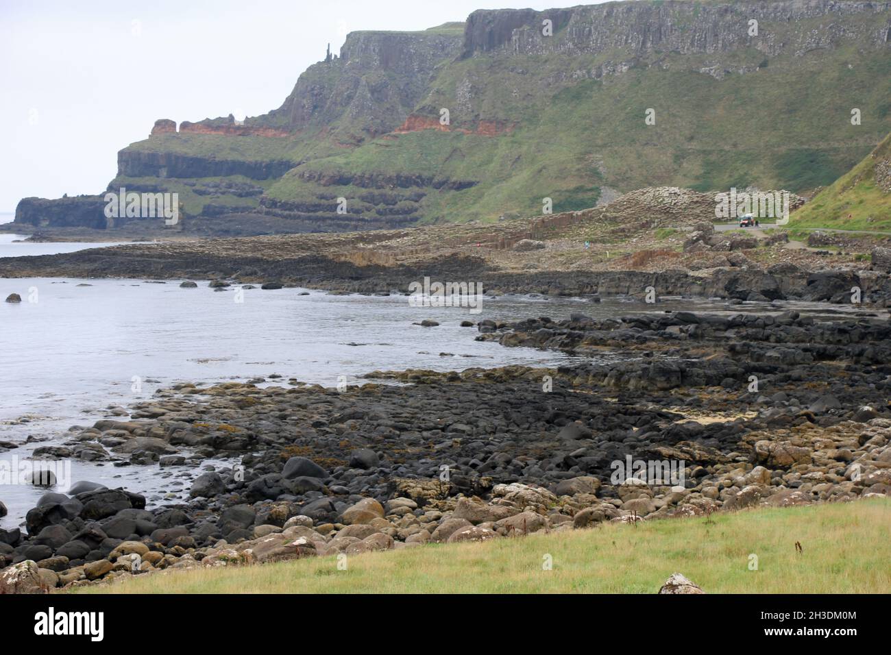 Vista sul Selciato del gigante, irlanda del Nord Foto Stock