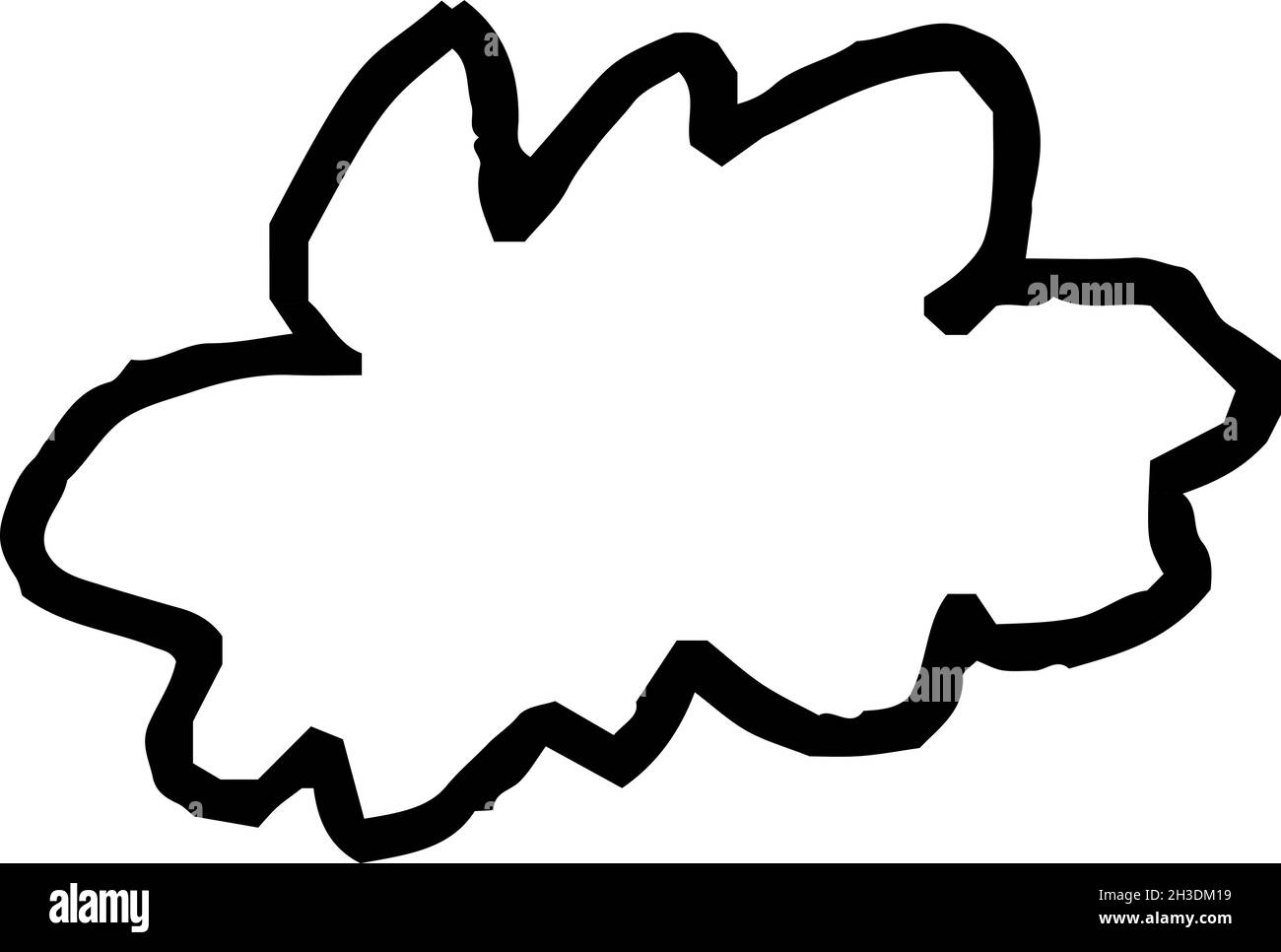 Questa è un'illustrazione dei graffiti Cloud disegnati da un bambino Illustrazione Vettoriale