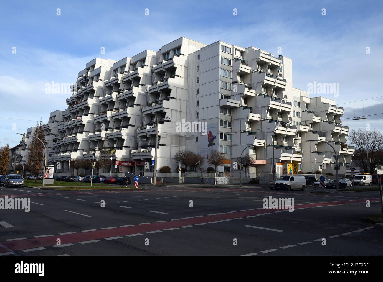 Alto edificio multi-funzionale di Hannibal nel distretto di Nordstadt, Germania, Renania Settentrionale-Vestfalia, Ruhr Area, Dortmund Foto Stock