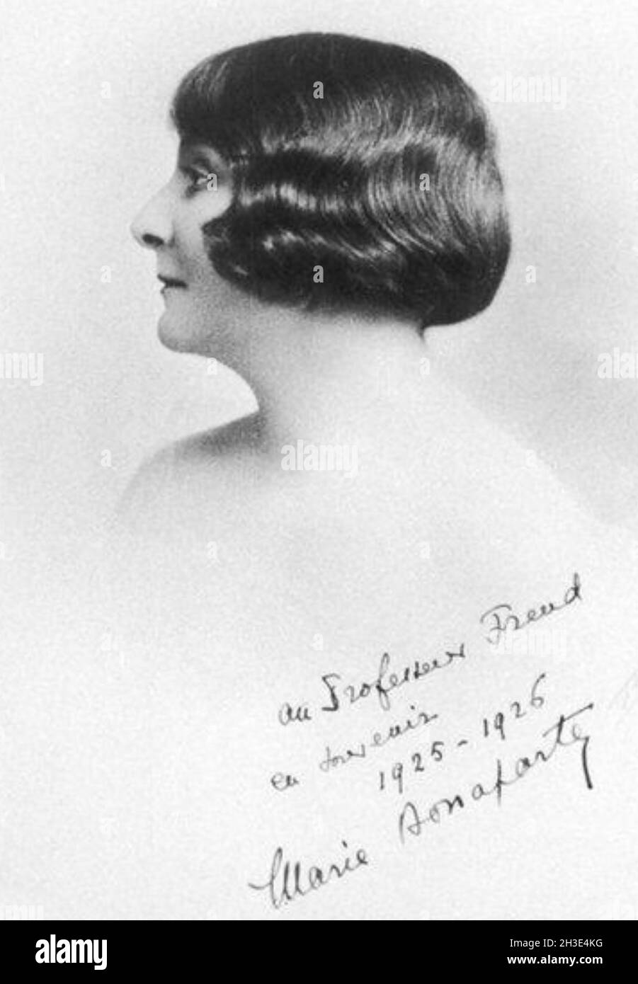 MARIE BONAPARTE (1882-1962) autore francese e amico psicoanalista di Sigmund Freud. Foto Stock