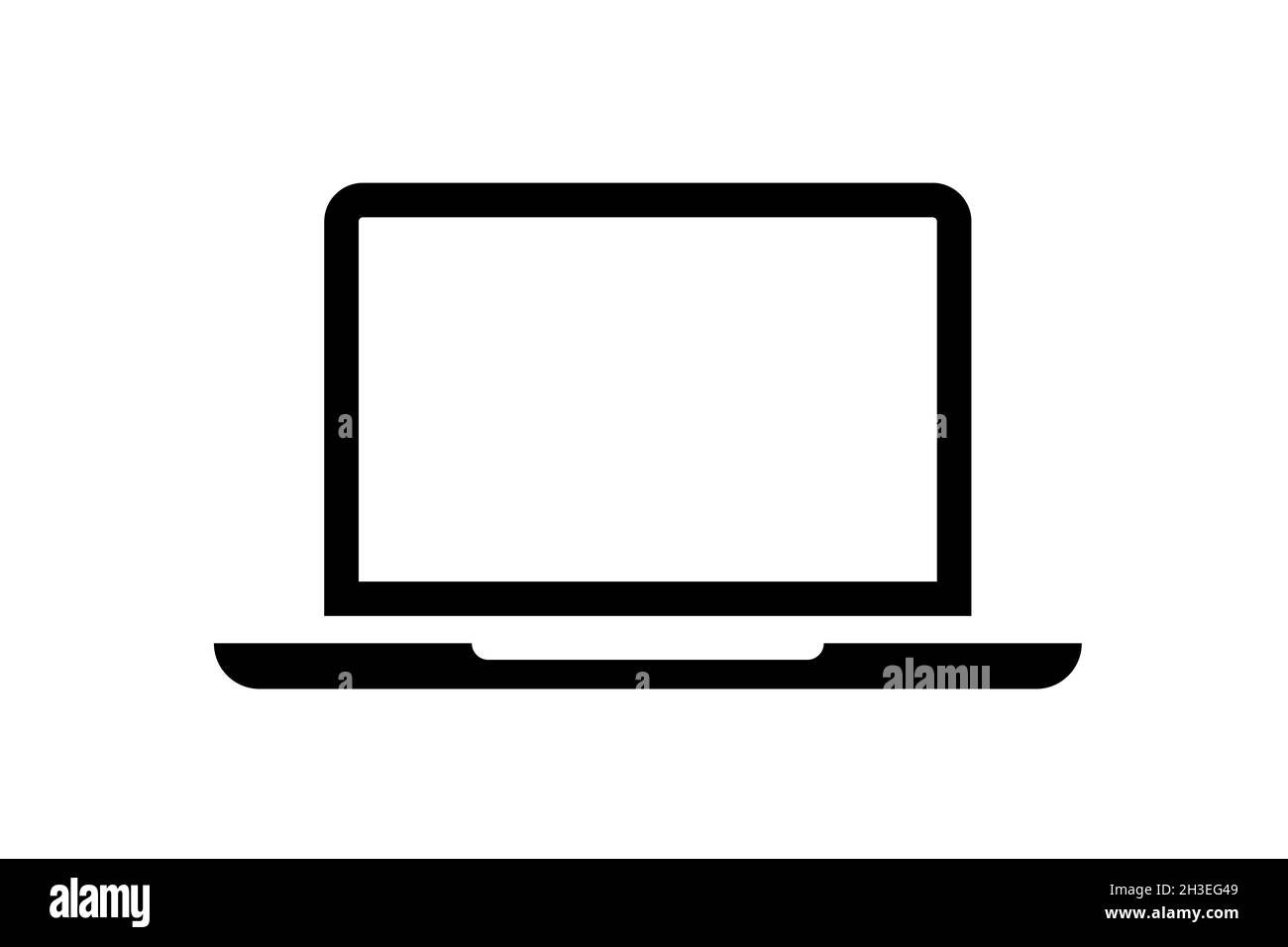 Icona del laptop design semplice Illustrazione Vettoriale