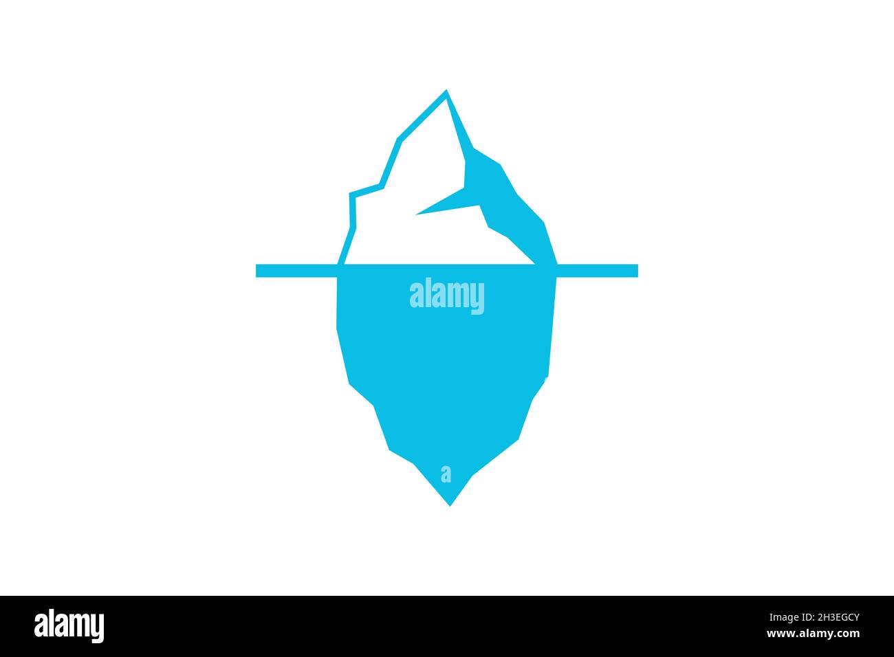 Icona Iceberg simbolo semplice design Illustrazione Vettoriale