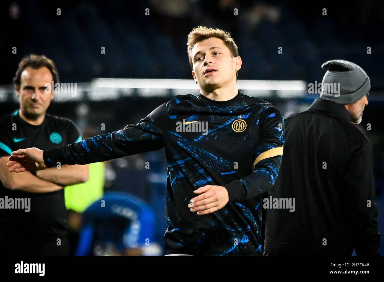 Stadio Carlo Castellani, Empoli, Italia, 27 ottobre 2021, Barella Nicolò Inter ritratto durante Empoli FC vs Inter - FC Internazionale - Italiano SO Foto Stock