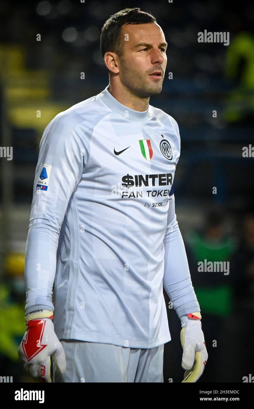Stadio Carlo Castellani, Empoli, Italia, 27 ottobre 2021, Ritratto di Hananovic Samir (Inter) durante Empoli FC vs Inter - FC Internazionale - Italia Foto Stock