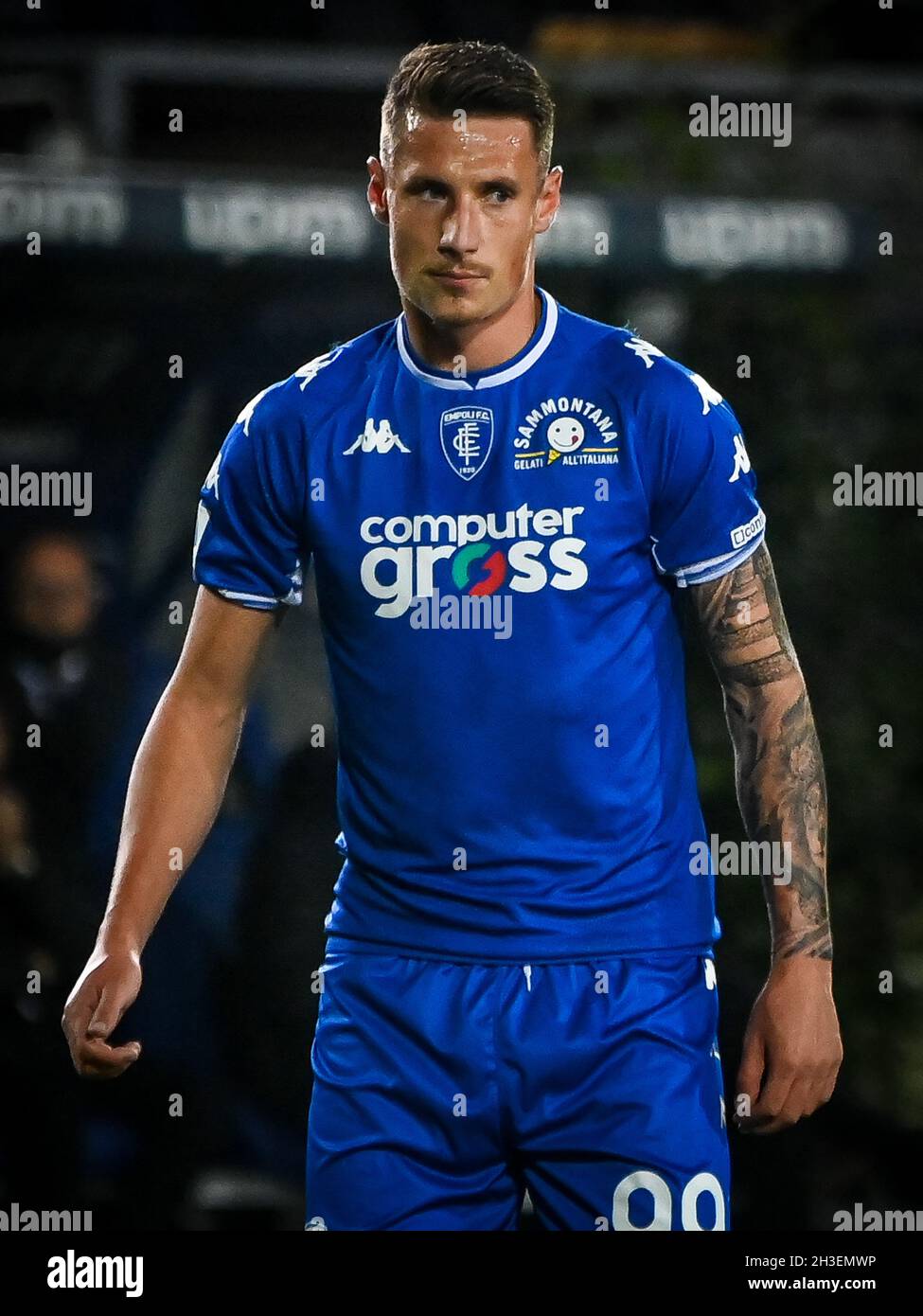 Stadio Carlo Castellani, Empoli, Italia, 27 ottobre 2021, Pinamonti Andrea (Empoli) ritratto durante Empoli FC vs Inter - FC Internazionale - Italia Foto Stock