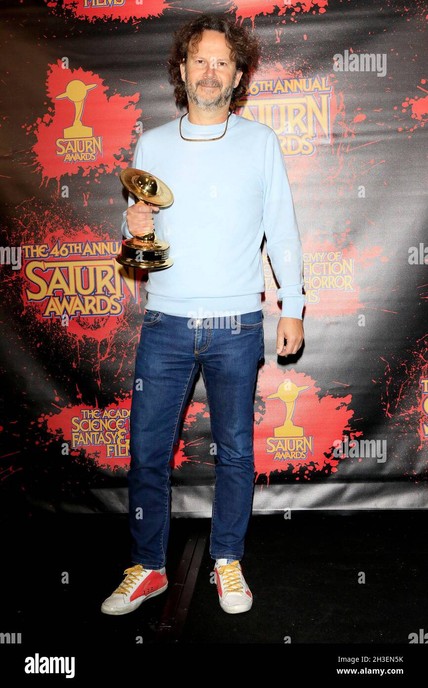 Los Angeles, California. 26 ottobre 2021. RAM Bergman nella sala stampa per la 46a edizione dei Saturn Awards - Sala stampa, Los Angeles Marriott Burbank Airport, Los Angeles, CA 26 ottobre 2021. Credit: Priscilla Grant/Everett Collection/Alamy Live News Foto Stock