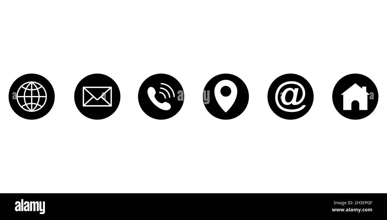 Serie di icone Web. Icone diverse del sito Web Internet Illustrazione Vettoriale