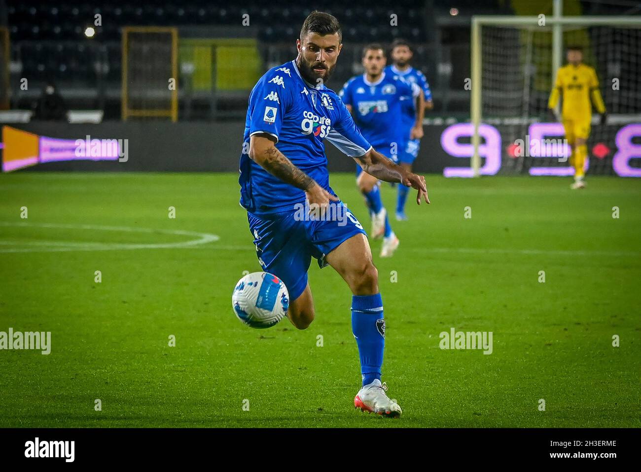 Stadio Carlo Castellani, Empoli, Italia, 27 ottobre 2021, Cutrone Patrick (Empoli) porta la palla durante Empoli FC vs Inter - FC Internazionale - Foto Stock
