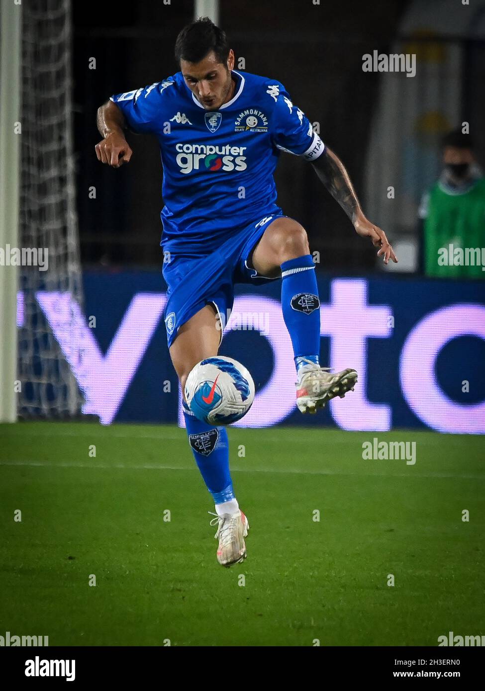 Stadio Carlo Castellani, Empoli, Italia, 27 ottobre 2021, Bandinelli Filippo (Empoli) ritratto durante Empoli FC vs Inter - FC Internazionale - Ital Foto Stock