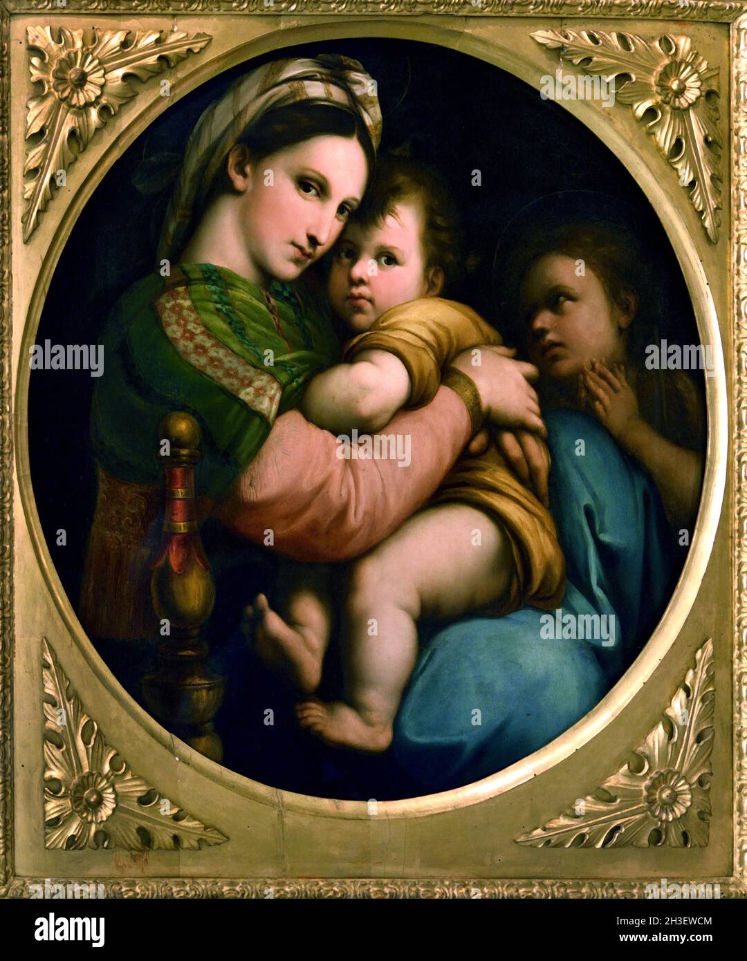 Madonna della seggiola - Madonna della sedia 1770 di Anton Raphael Mengs, Aussig Boemia 1728 - Roma 1779 , Italia, Foto Stock