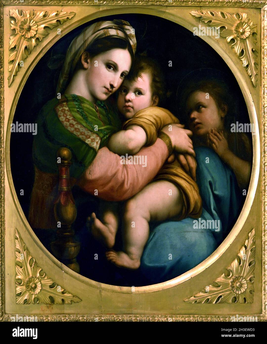 Madonna della seggiola - Madonna della sedia 1770 di Anton Raphael Mengs, Aussig Boemia 1728 - Roma 1779 , Italia, Foto Stock