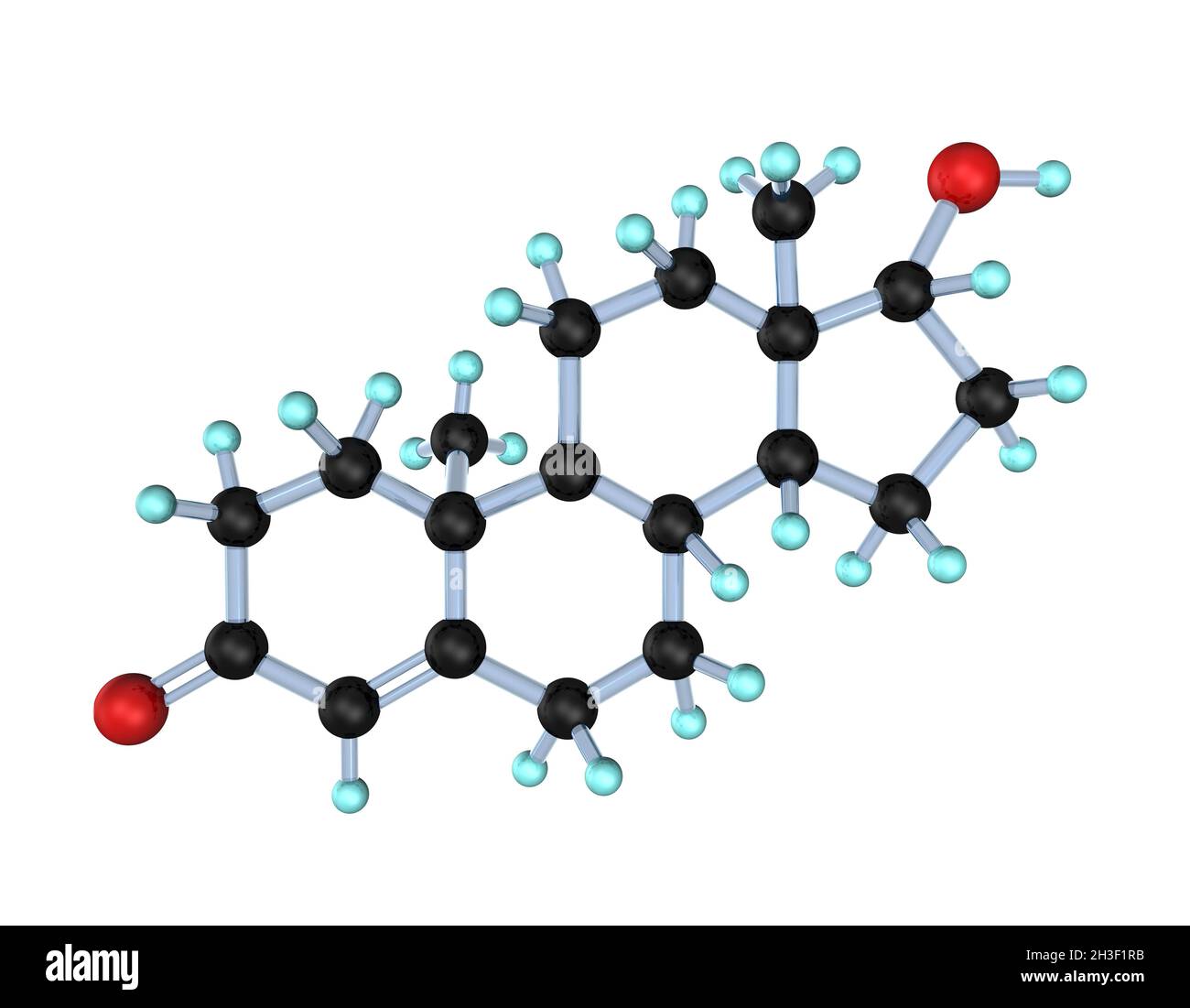 Molecola testosterone 3D Foto Stock