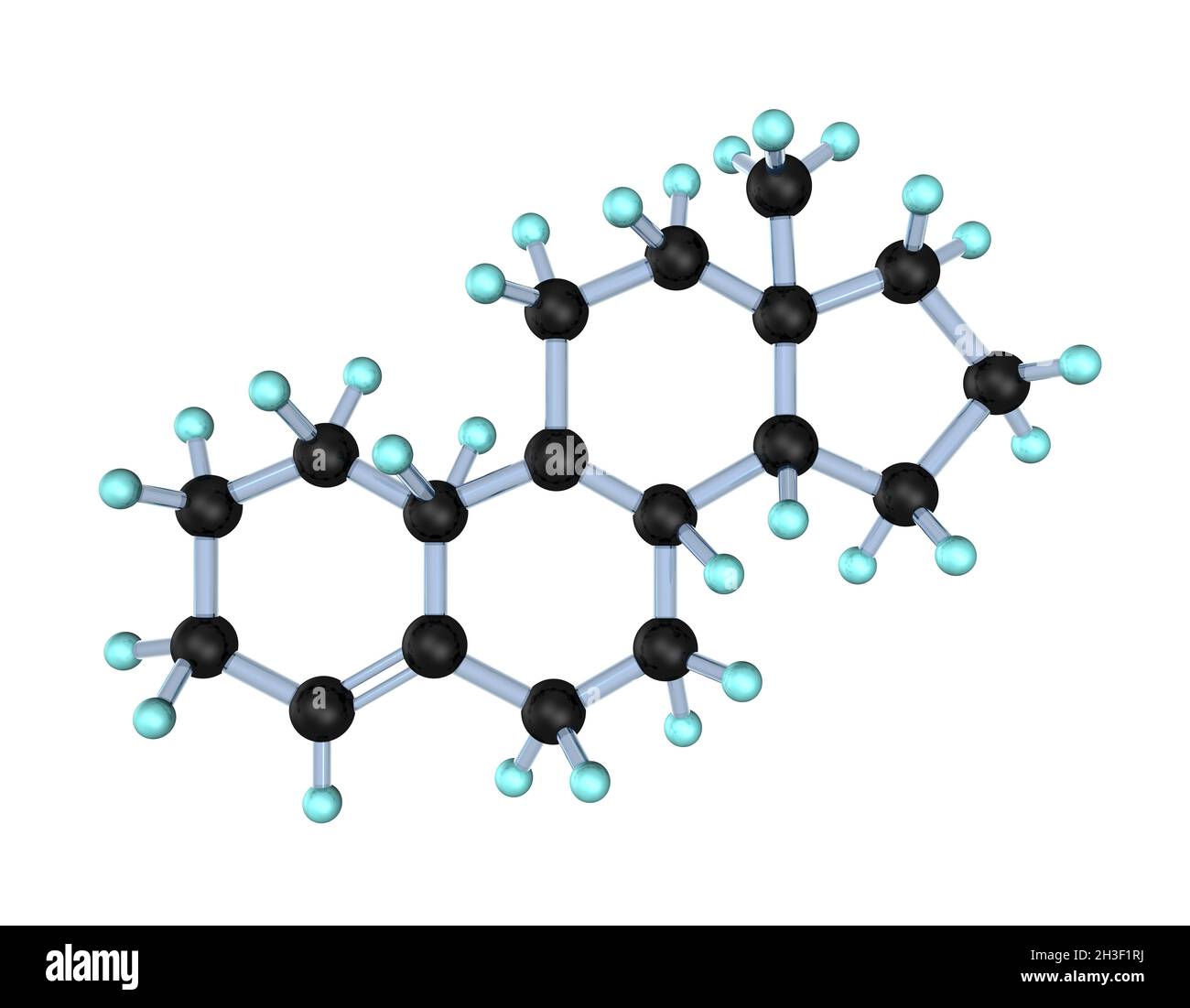 Molecola estrogeni 3D Foto Stock