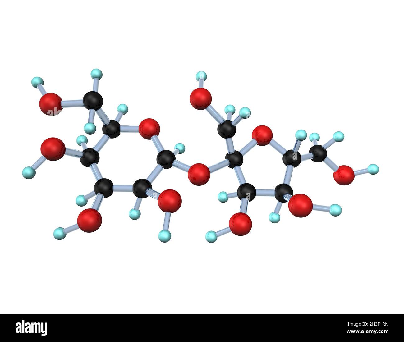Molecule Sugar 3D Foto Stock