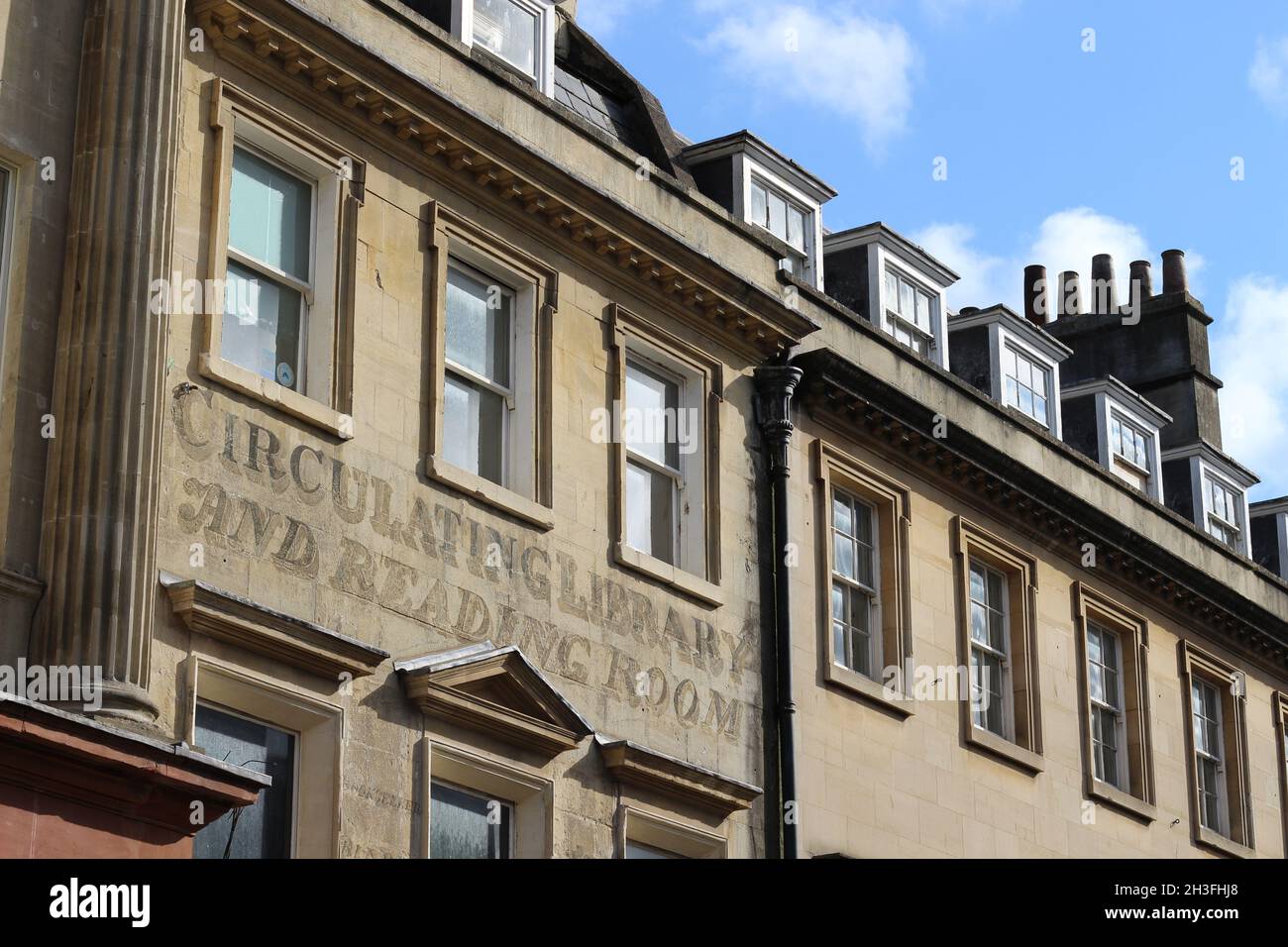 Architettura a Bath, l'unica città della Gran Bretagna con status di Patrimonio dell'Umanità Foto Stock