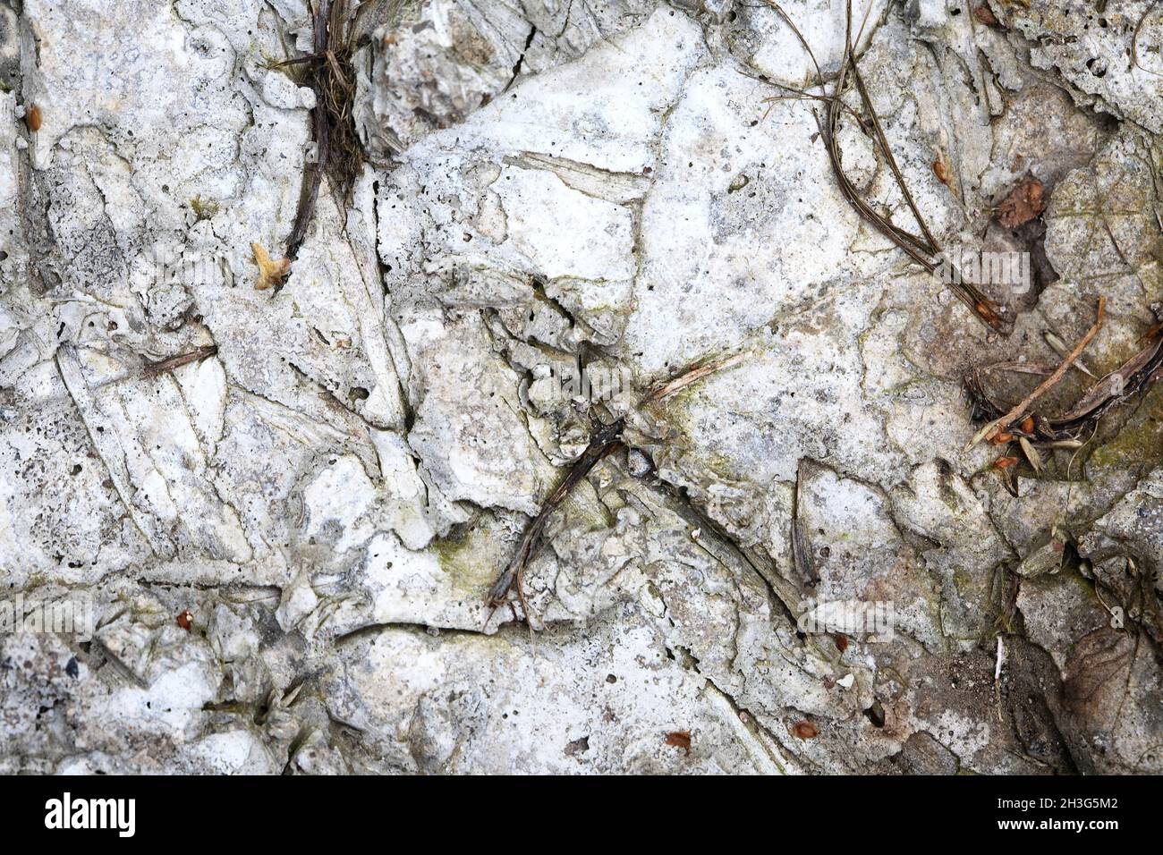 Closeup estremo di bello sfondo astratto di pietre grigie naturali Foto Stock