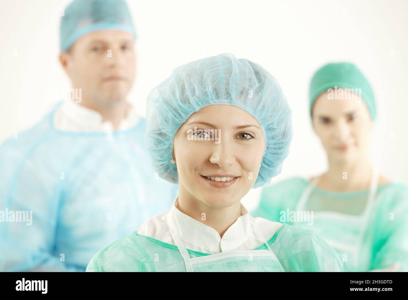 Squadra medica in uniforme Foto Stock