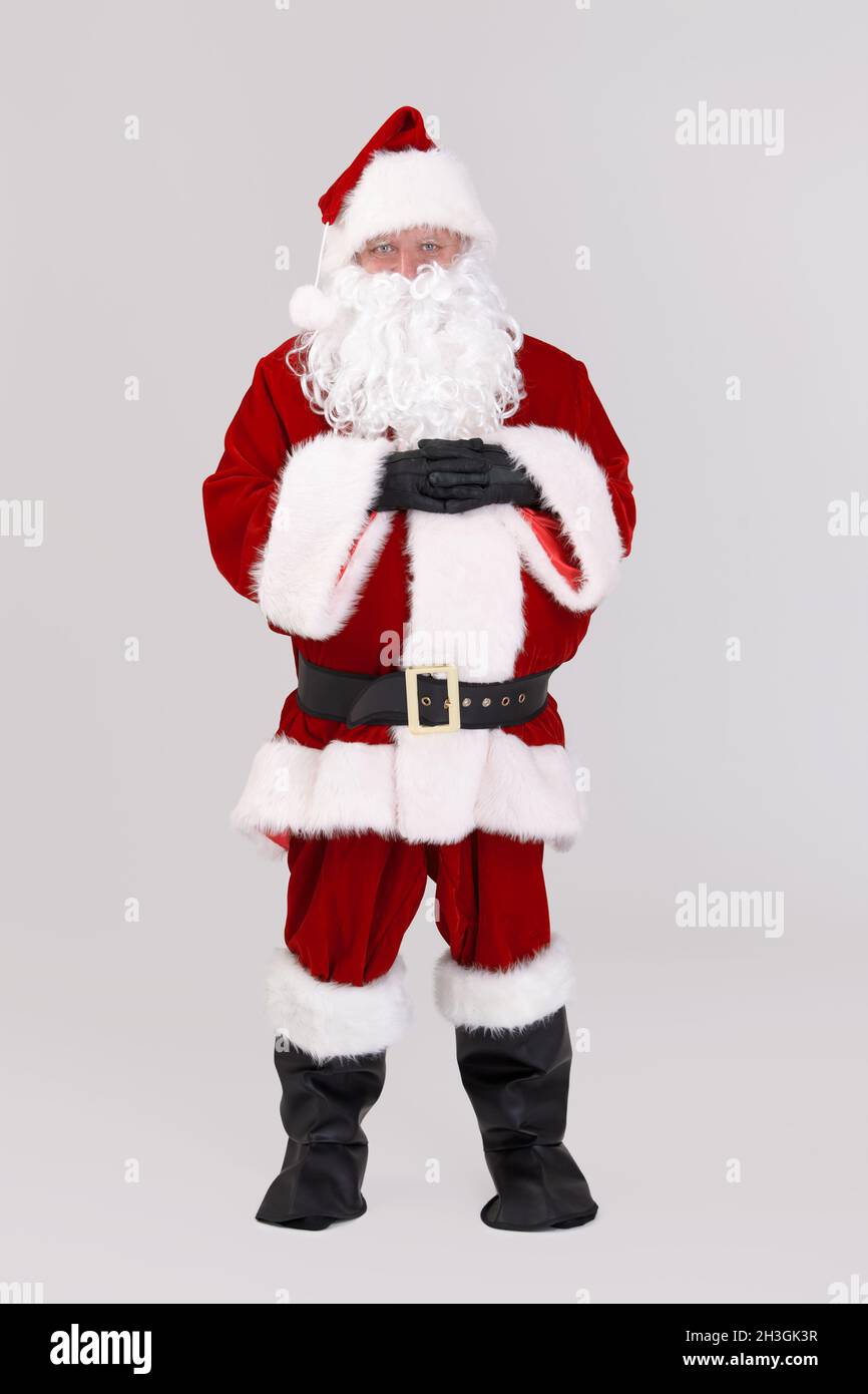 Ritratto a grandezza naturale di Babbo Natale Foto Stock