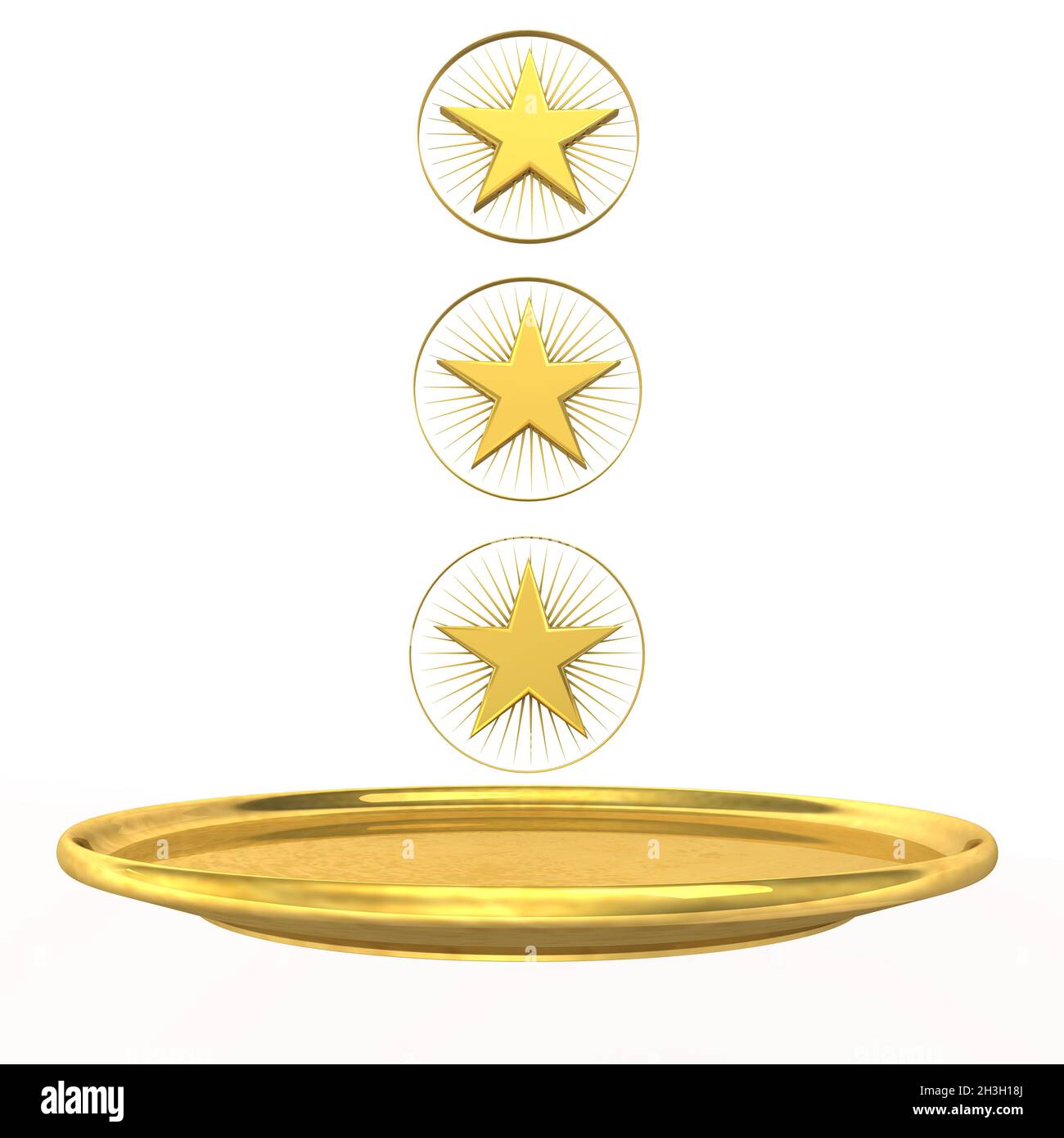 Chef a tre stelle Foto Stock