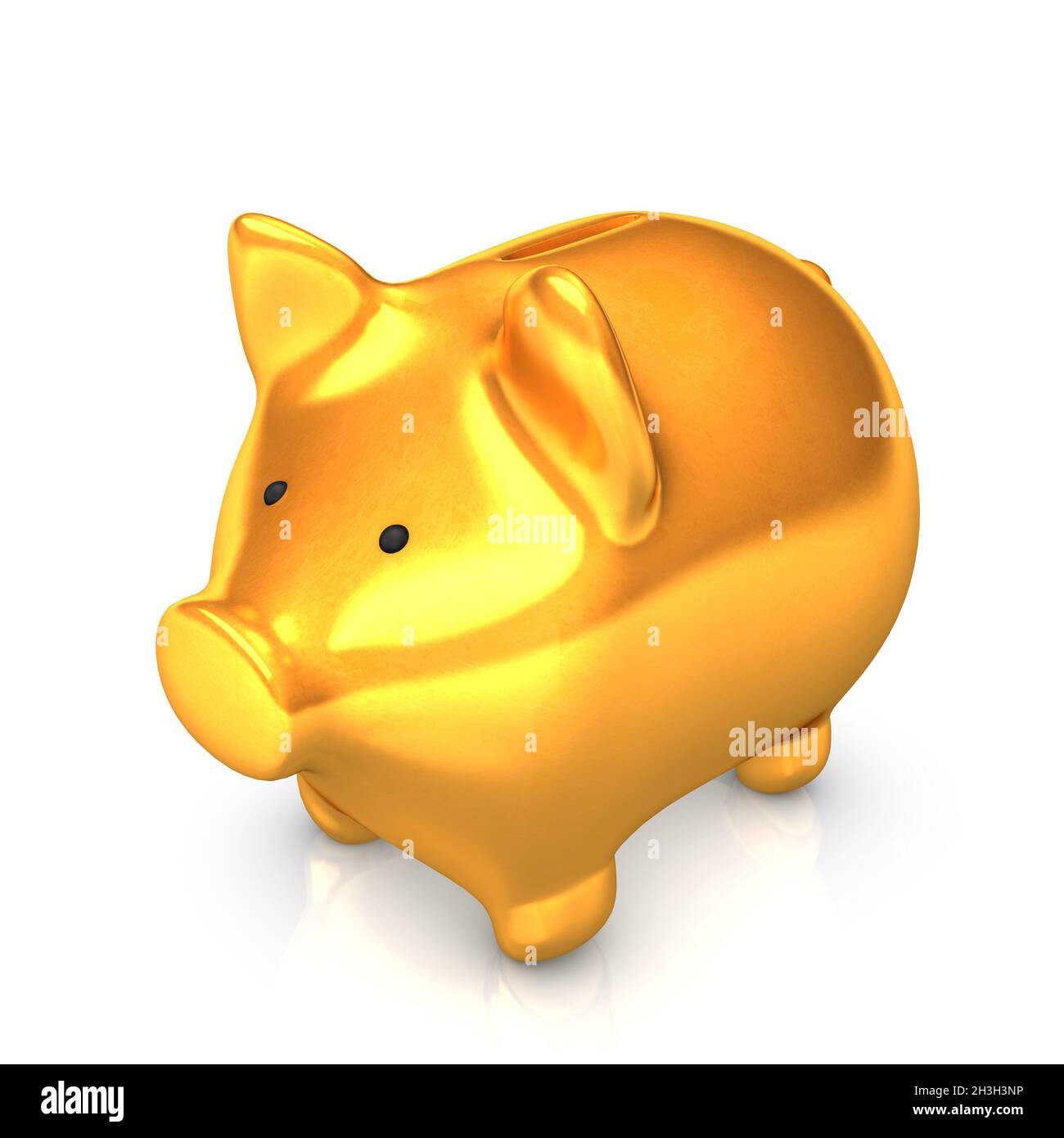 Golden Salvadanaio Foto Stock