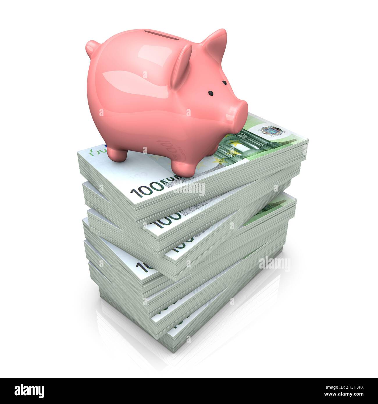 Piggy Bank Euro Foto Stock