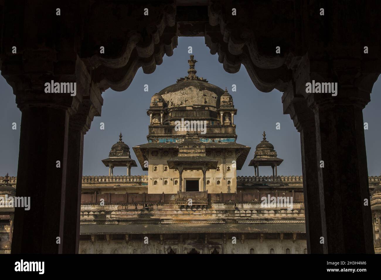 Jahangir Mahal a Orchha. Madhya Pradesh, India Foto Stock