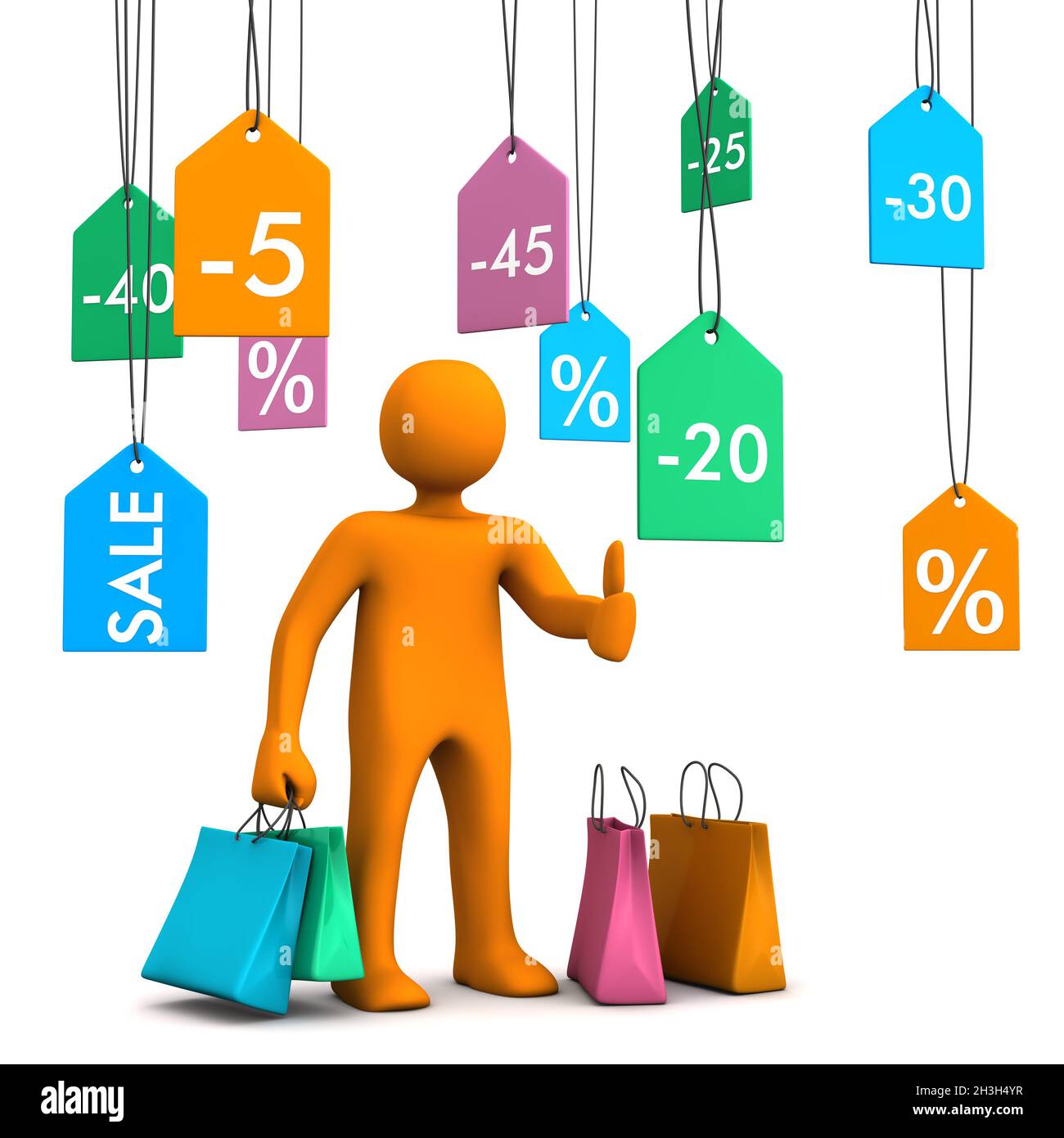 Vendita manichino OK Foto Stock