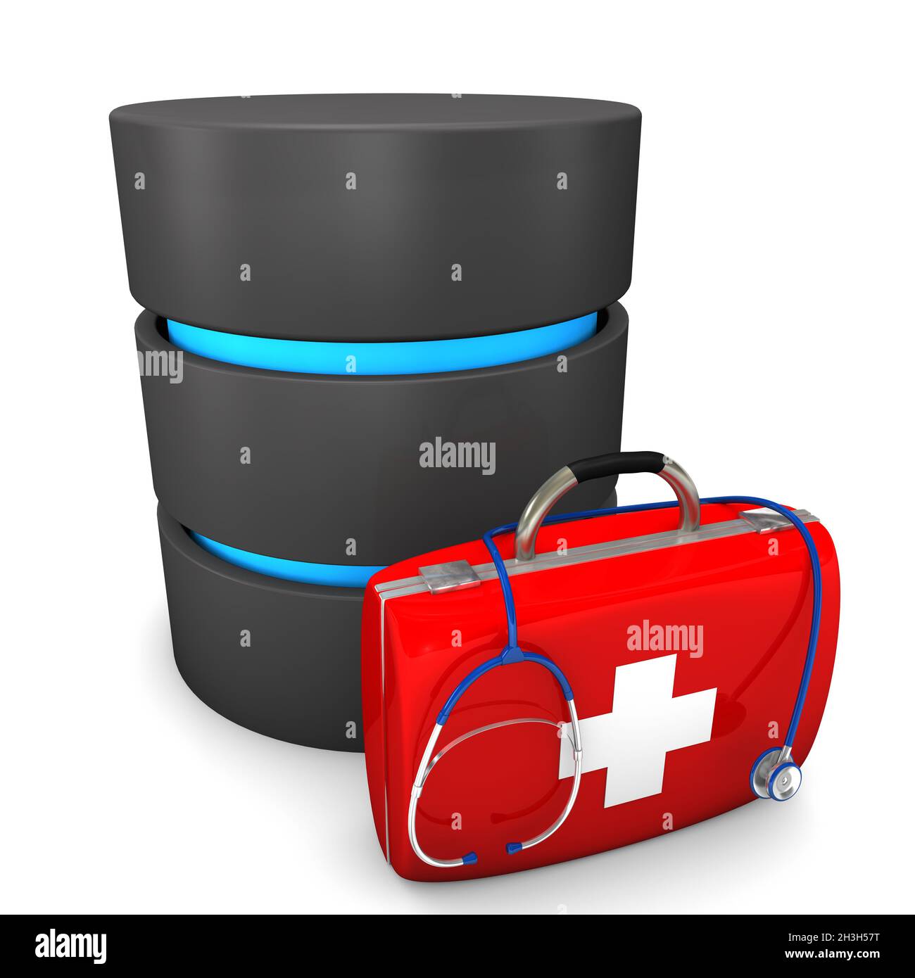 Database pazienti Foto Stock