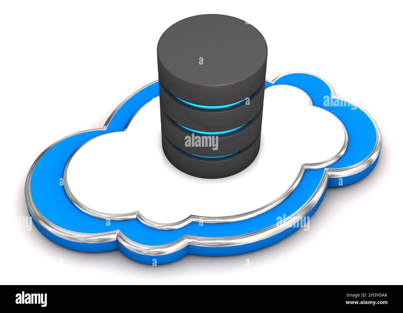 Database cloud Foto Stock