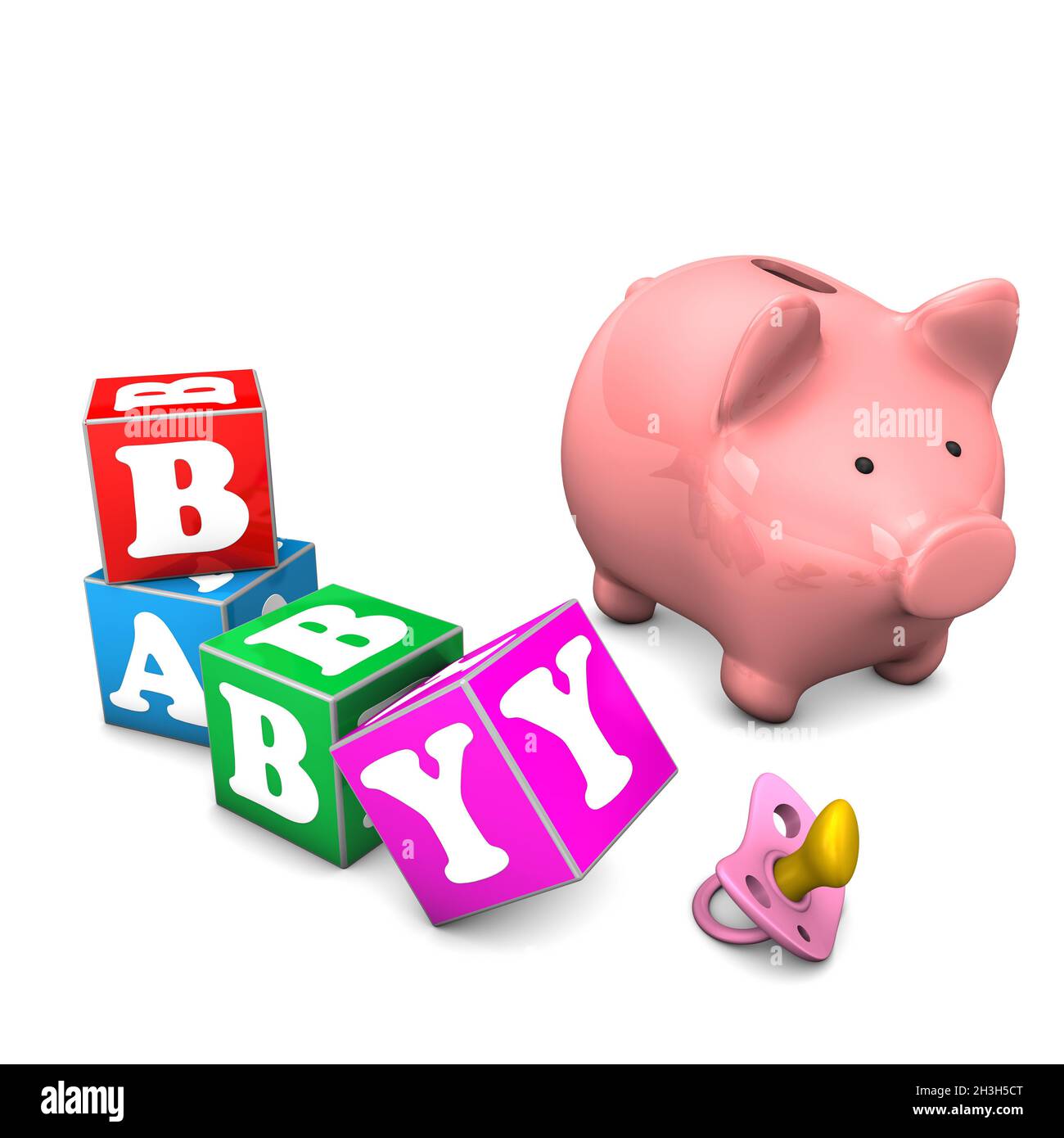 Piggy Bank Baby Foto Stock