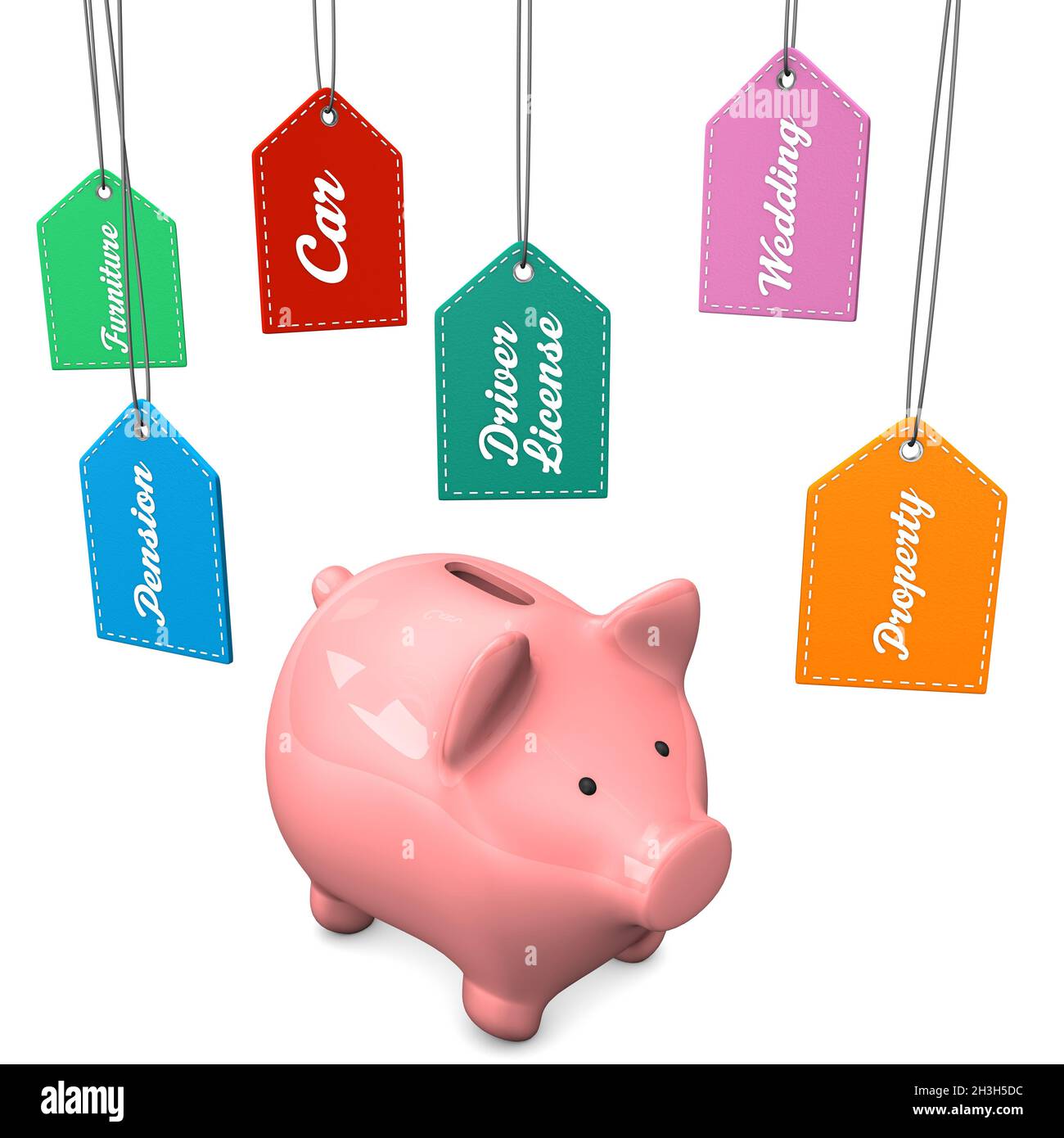 Piggy Bank desideri costosi Foto Stock