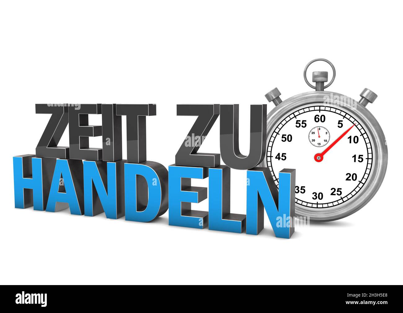 Tempo di agire Foto Stock