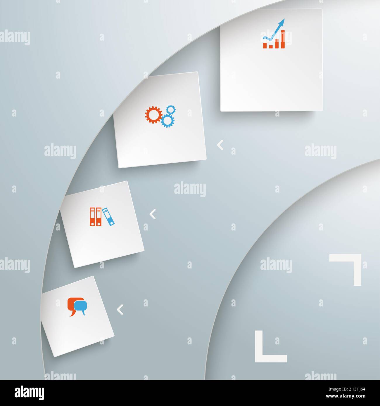 Sfondo del cerchio di taglio - PiAd infografica Foto Stock