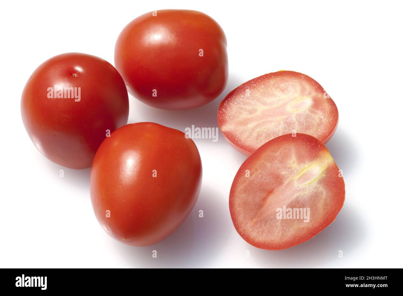 Roma-Tomaten, Romatomaten, Lycopersicon esculentum; Foto Stock