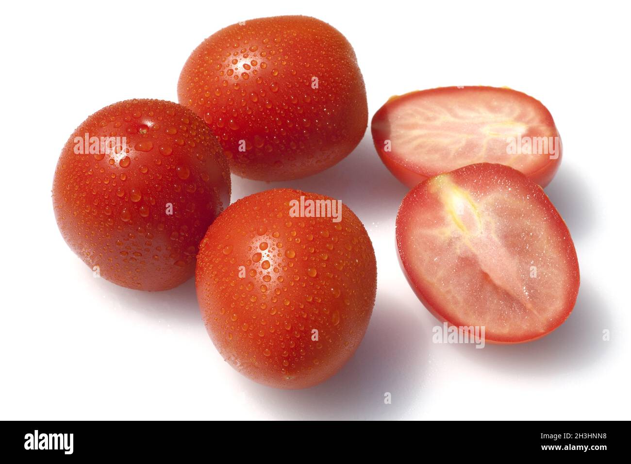 Roma-Tomaten, Romatomaten, Lycopersicon esculentum; Foto Stock