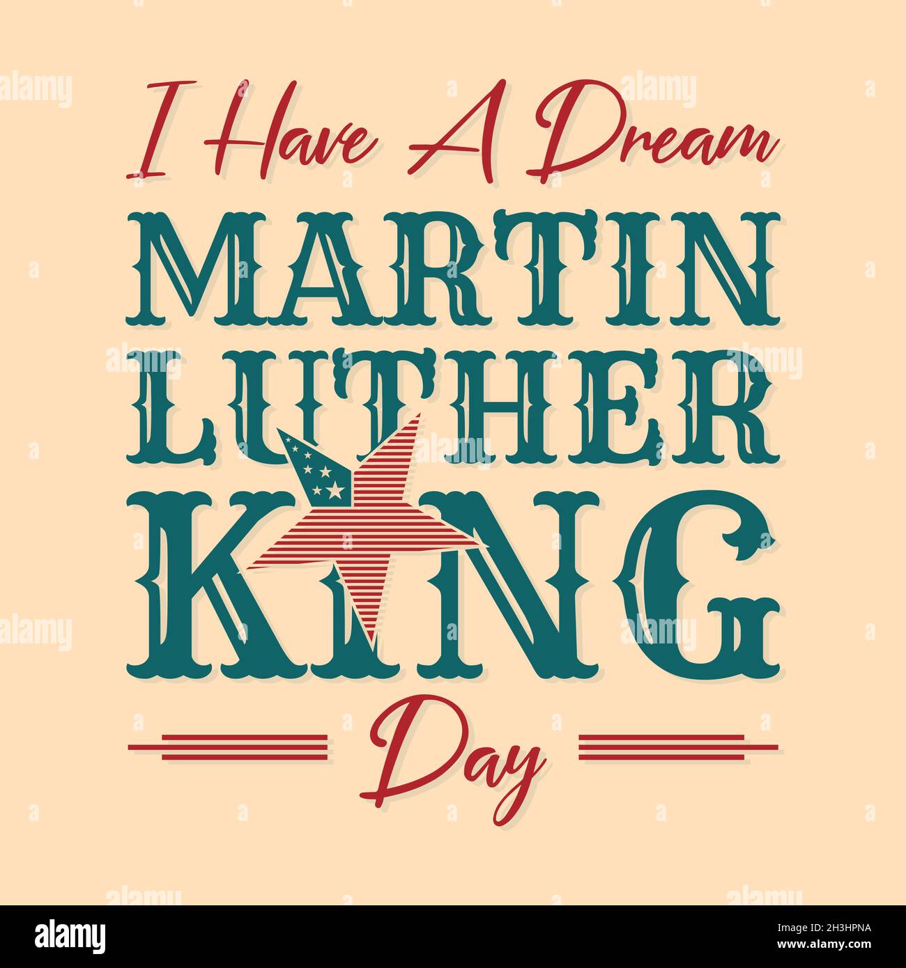 MLK o Martin Luther King lettera emblema design vintage stile. Illustrazione vettoriale EPS.8 EPS.10 Illustrazione Vettoriale