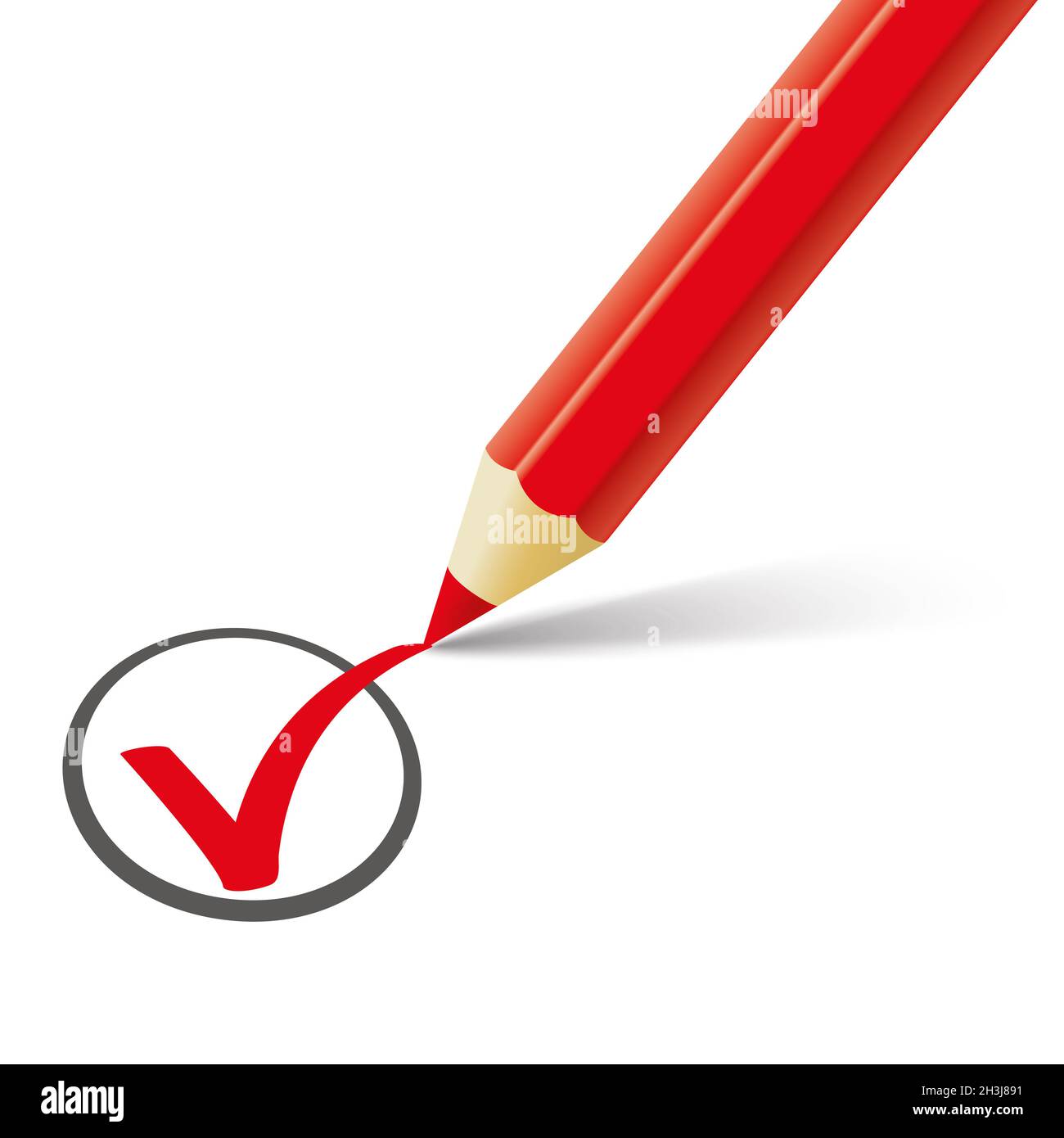 Penna rossa Tick Foto stock - Alamy