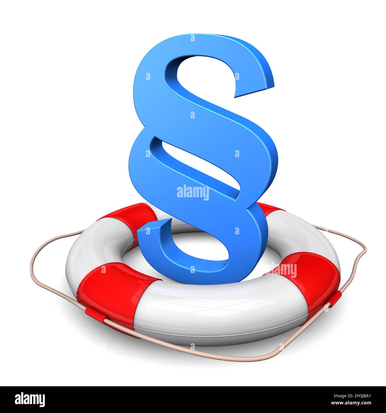 Paragrafo blu della cintura di sicurezza Foto Stock