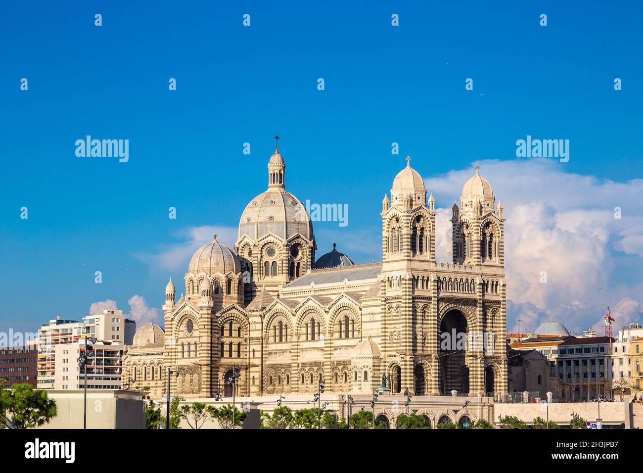 Cattedrale de la Grande a Marsiglia, Francia Foto Stock