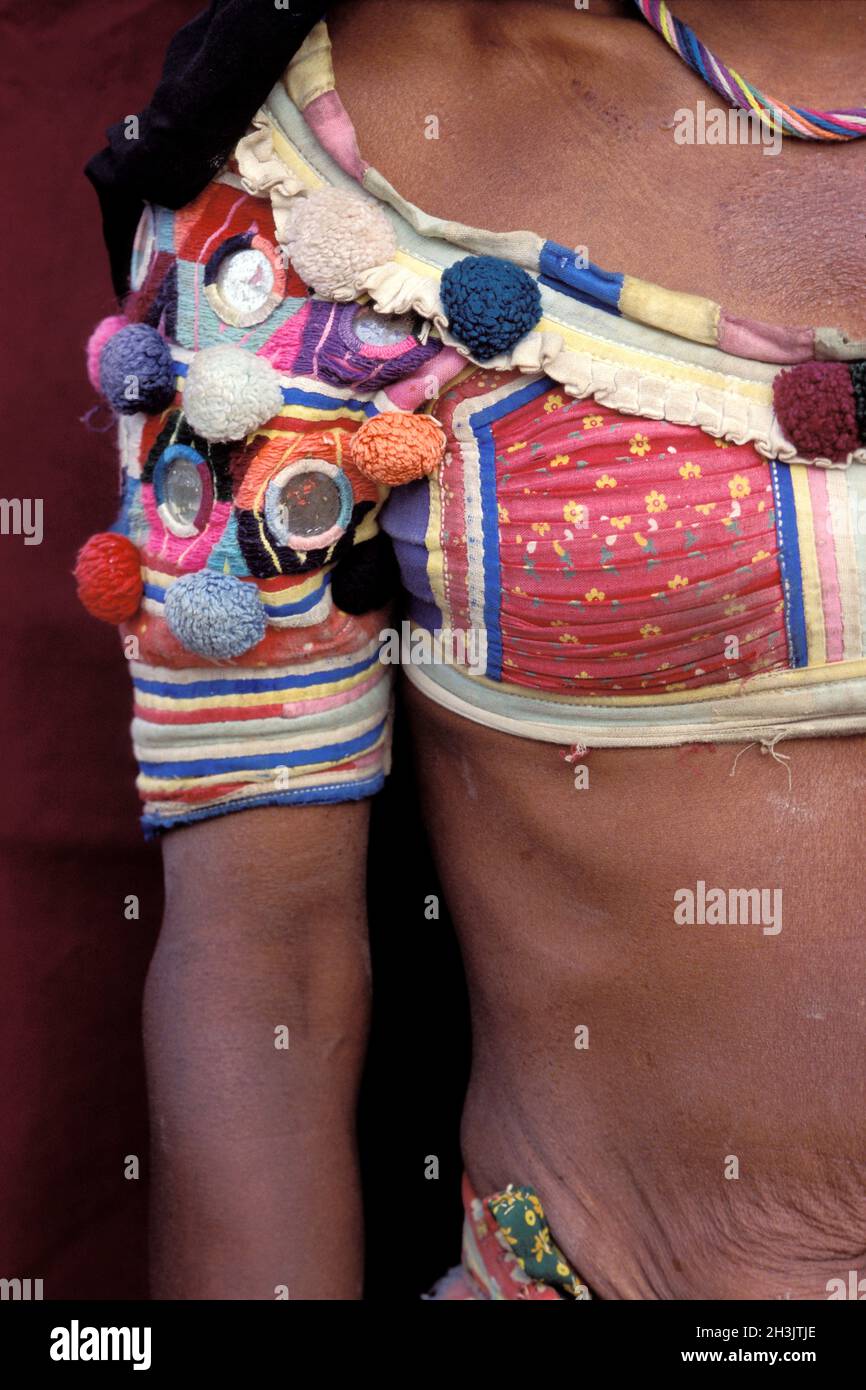 Nepal, zona Terai, gruppo etnico Rana Tharu Foto Stock