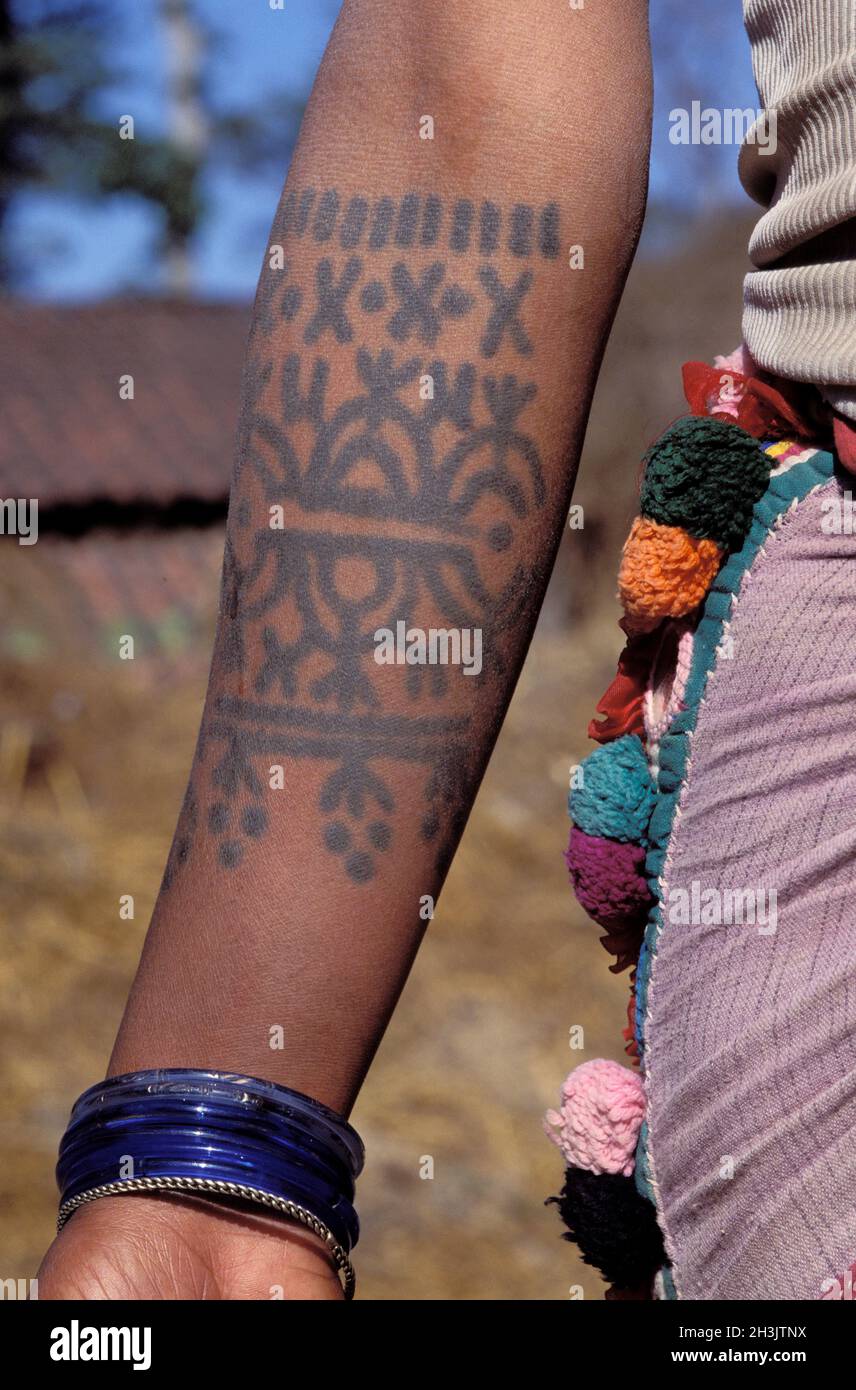 Nepal, zona Terai, gruppo etnico Rana Tharu Foto Stock