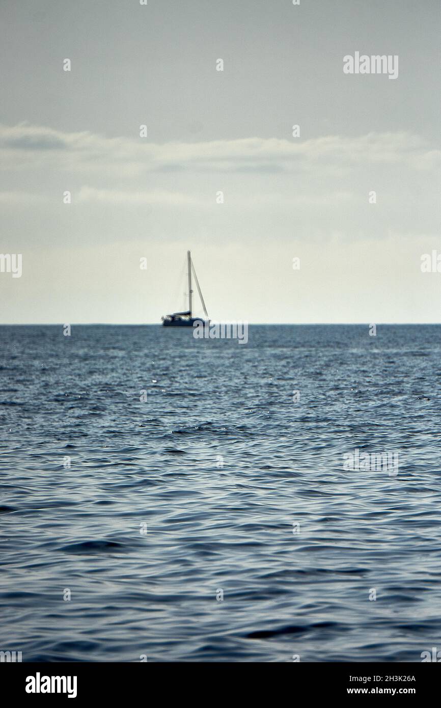 Sognando di navigare via, Norvegia Foto Stock