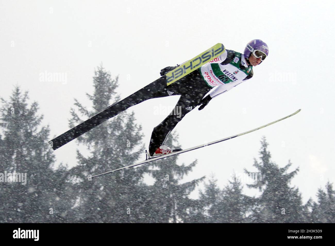 FIS World Cup Ski Jumping 17-18, Neustadt, qualifica Foto Stock