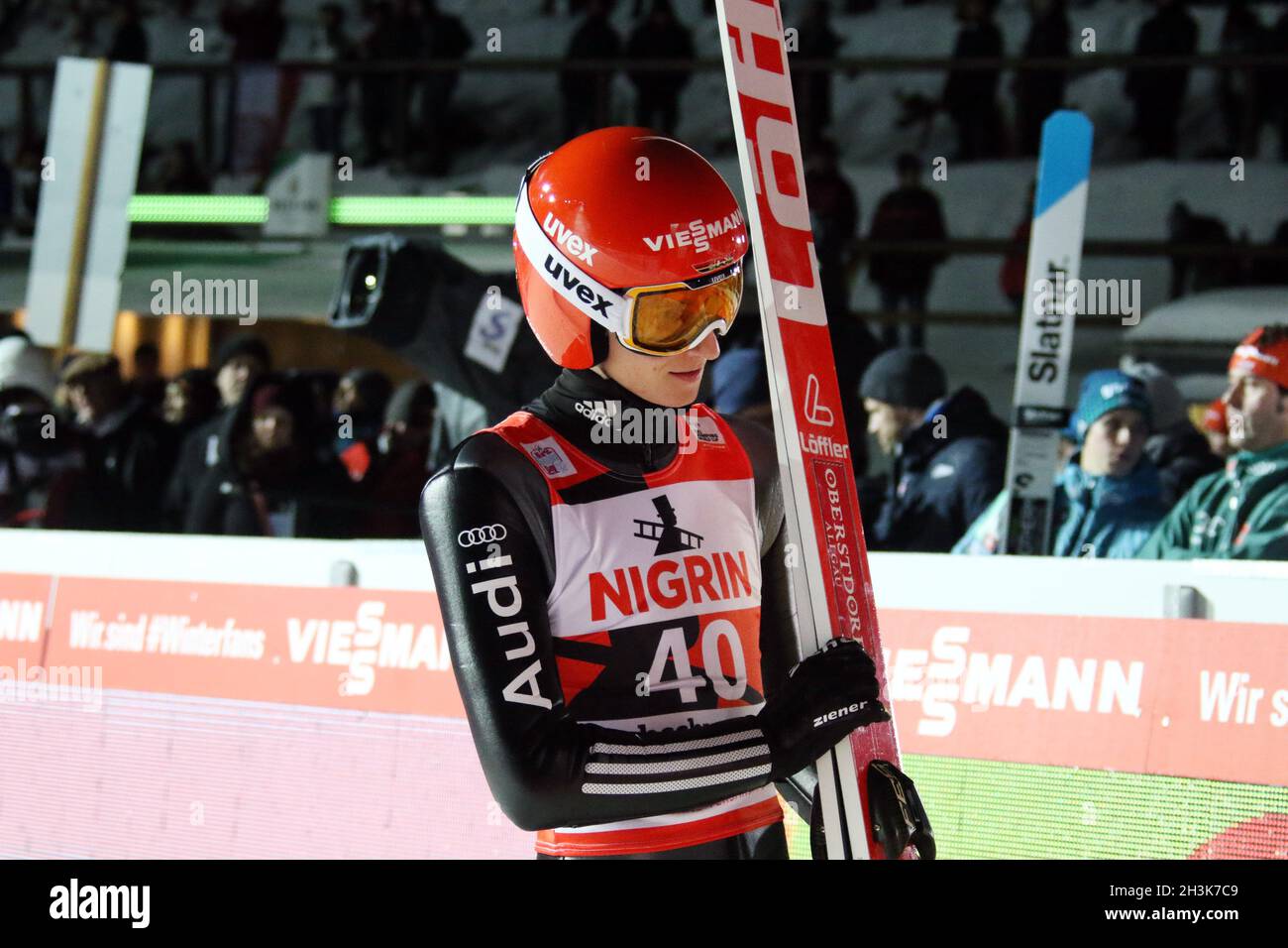 FIS World Cup Ski Jumping 17-18, Neustadt, gara individuale Foto Stock