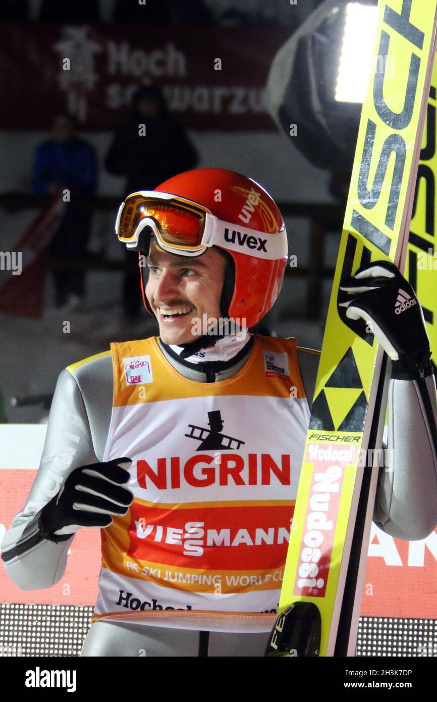 FIS World Cup Ski Jumping 17-18, Neustadt, gara individuale Foto Stock