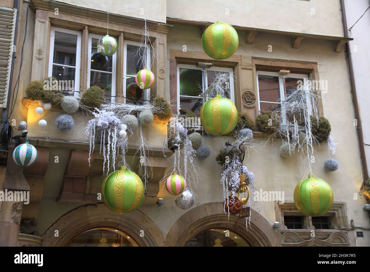 FRANCIA. BAS RHIN (67) STRASBURGO. CASA DEL MERCATO DI NATALE, SET Foto Stock