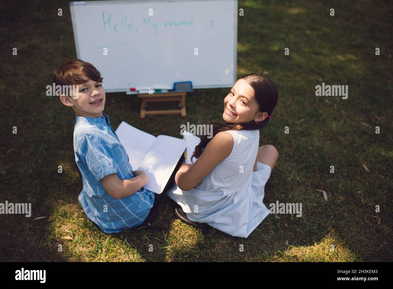 Istruzione nella natura Foto Stock